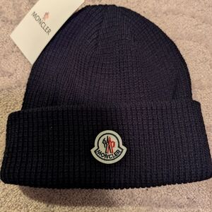 Moncler Dark Blue Knit Hat